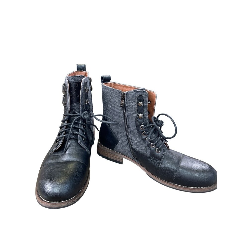 Polar Fox Mitch Mens Black Gray Chukka Ankle Boots Size 10 SKU 8825